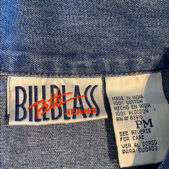 Bill Blass Vintage Embroidery Jeans Jacket - Picture 4 of 4